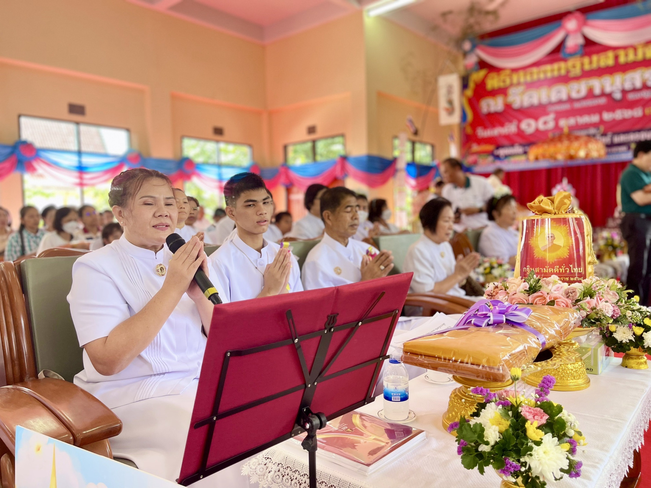 ภาพกล่าวคำถวายกฐินวัดเดชานุสรณ์