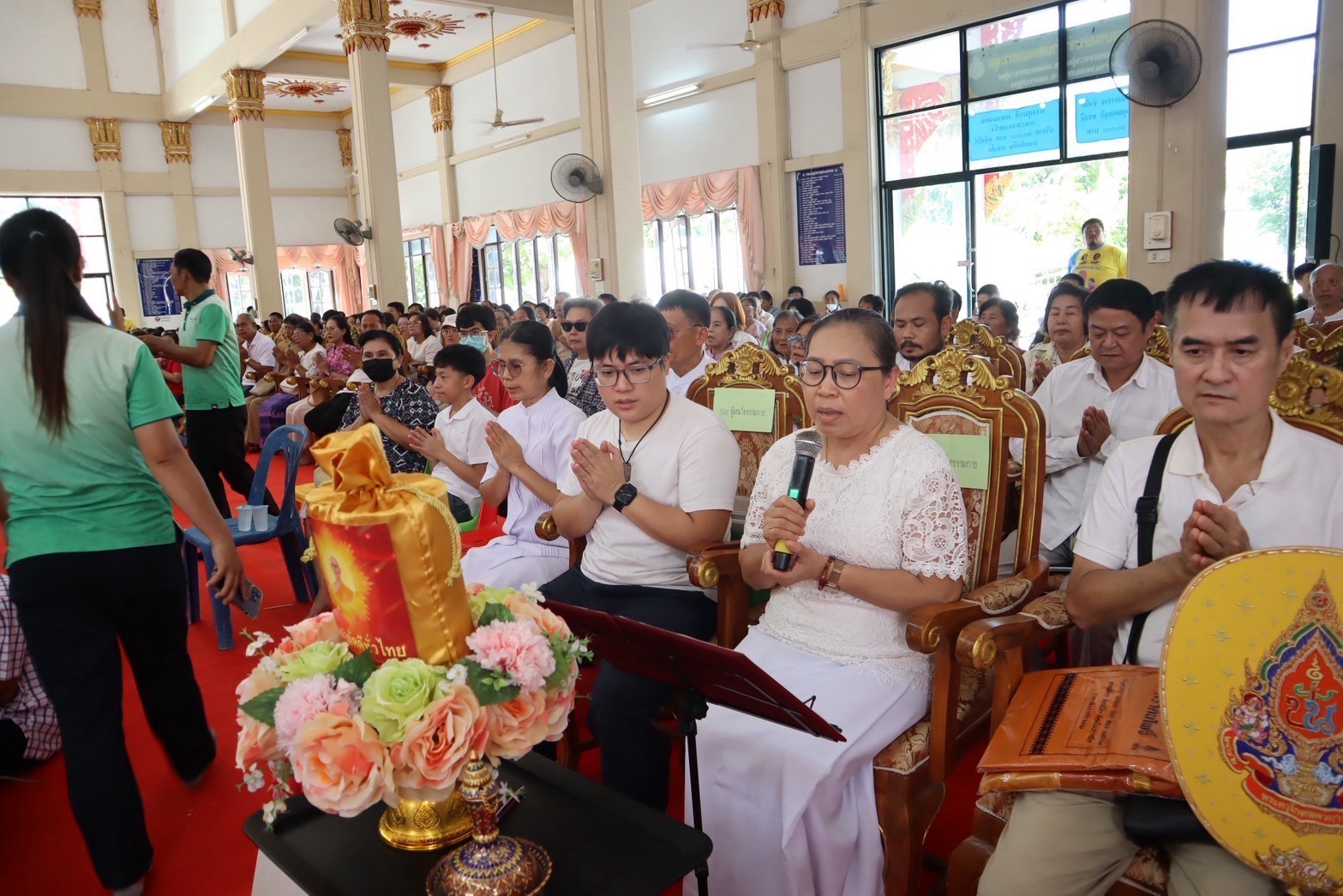 ภาพกล่าวคำถวายกฐินวัดหนองกระทุ่ม