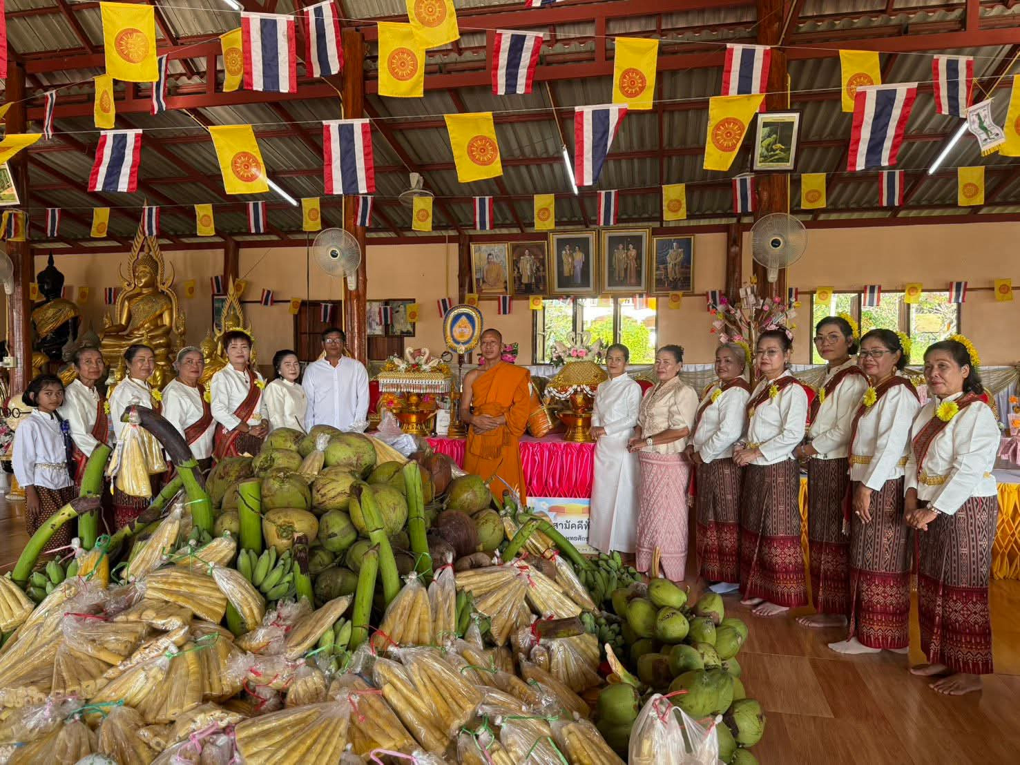 ภาพร่วมพิธีกรรมวัดพุตาเฮียงสามัคคีธรรม