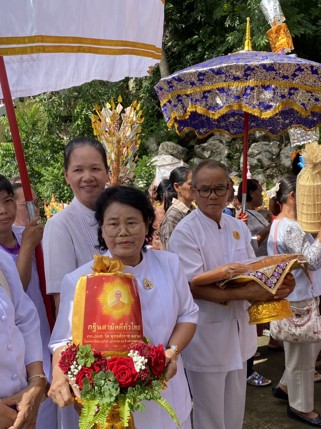 ภาพร่วมพิธีกรรมวัดเขาจันทร์ศิลาภรณ์