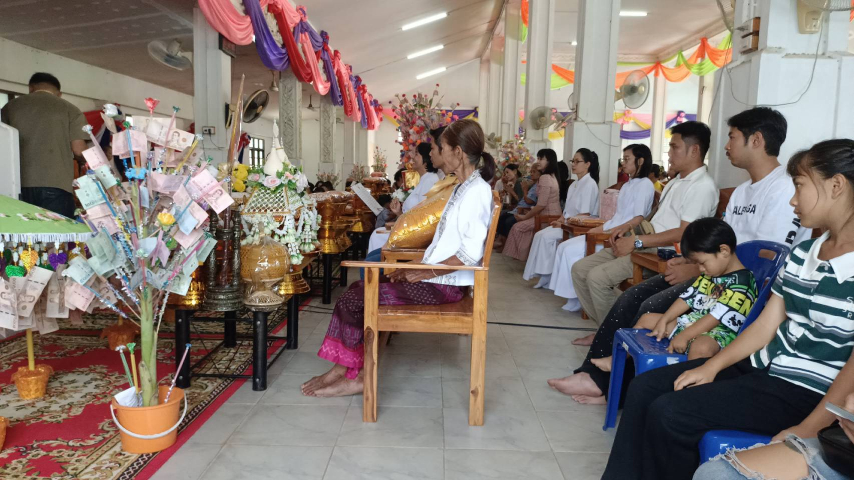 ภาพร่วมพิธีกรรมวัดหนองสองห้องผาสุการาม