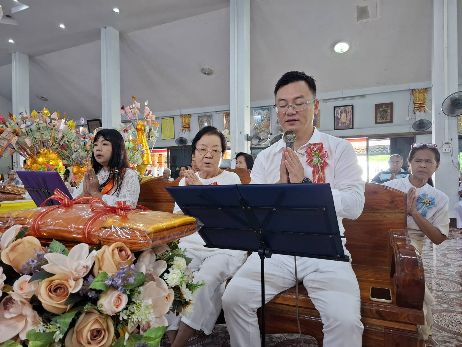 ภาพกล่าวคำถวายกฐินที่พักสงฆ์เขาขวางศรีวนาราม