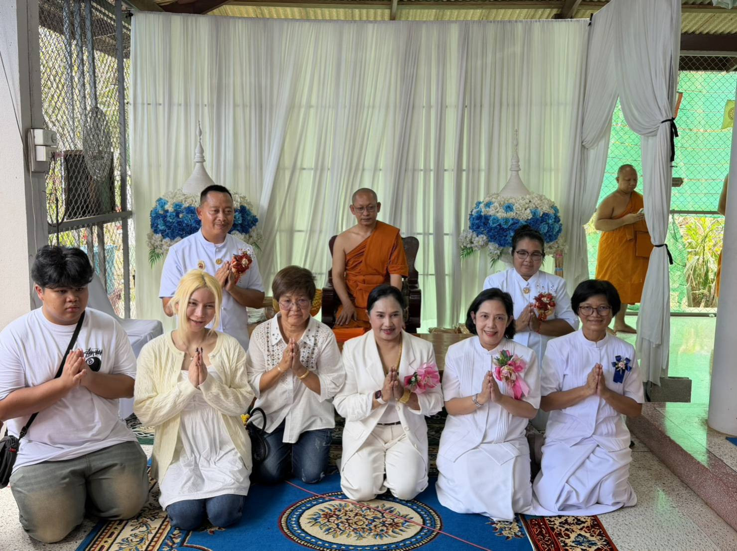 ภาพร่วมพิธีกรรมวัดยางน้ำกลัดใต้