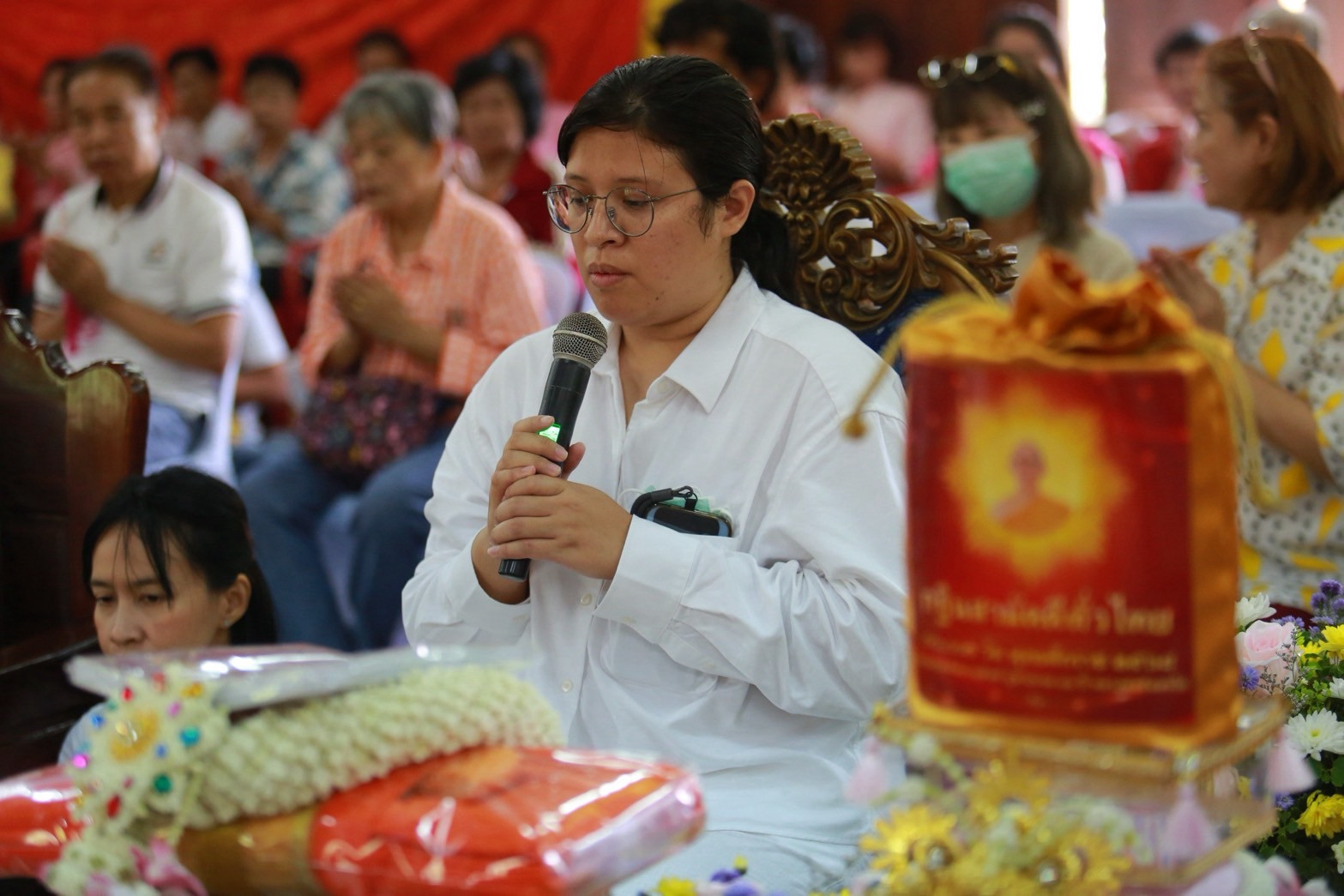 ภาพกล่าวคำถวายกฐินวัดหนองขาม