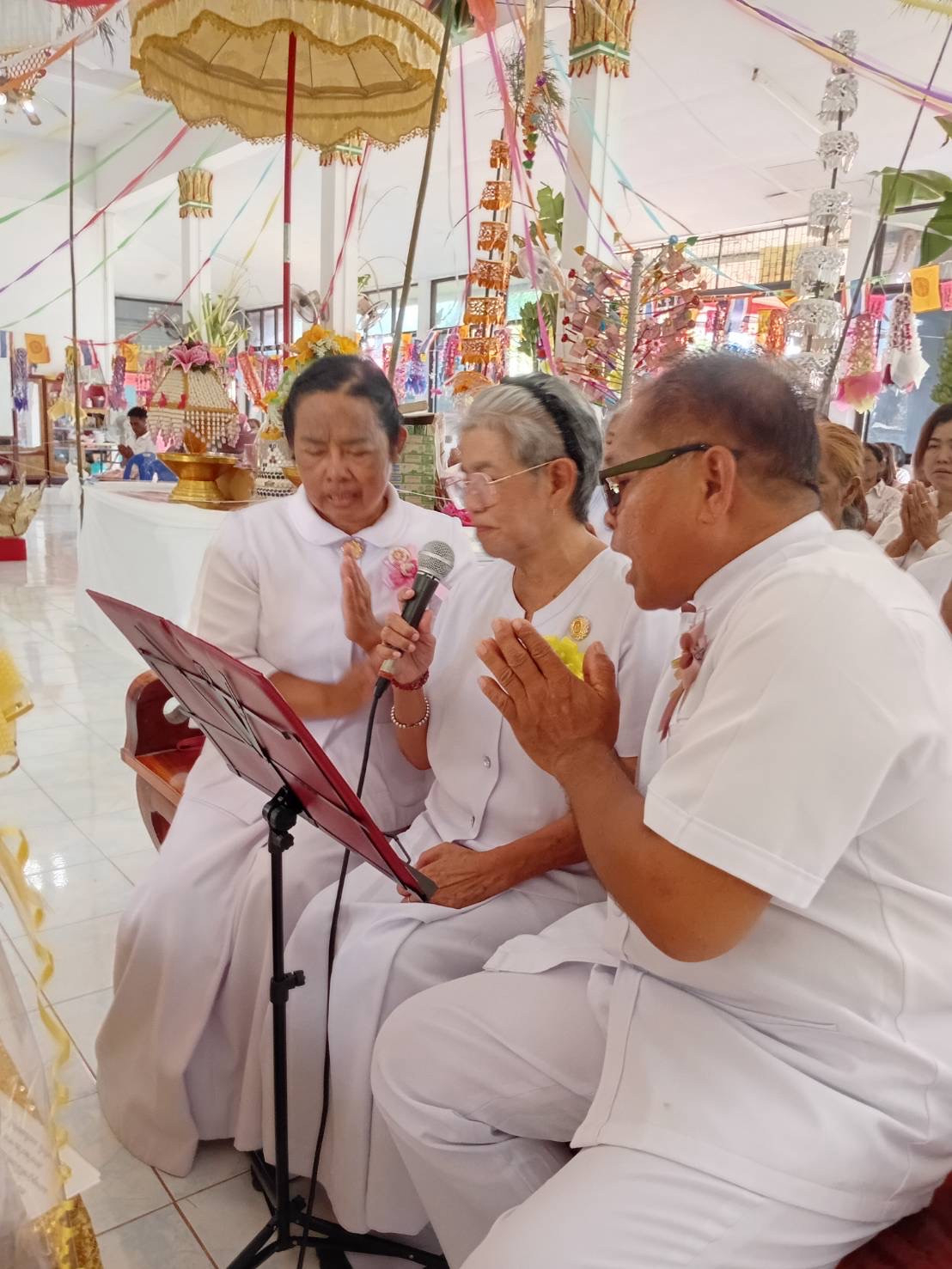 ภาพกล่าวคำถวายกฐินวัดยางสามต้น