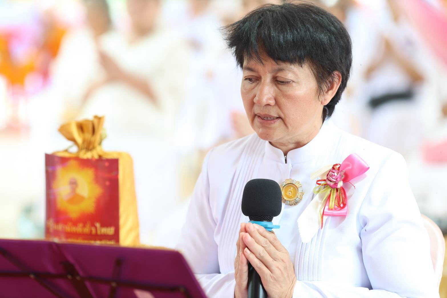 ภาพกล่าวคำถวายกฐินศูนย์ปฏิบัติธรรมสวนผึ้ง