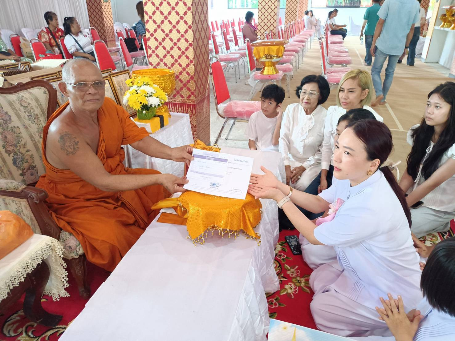 ภาพร่วมพิธีกรรมวัดห้วยทรายทอง