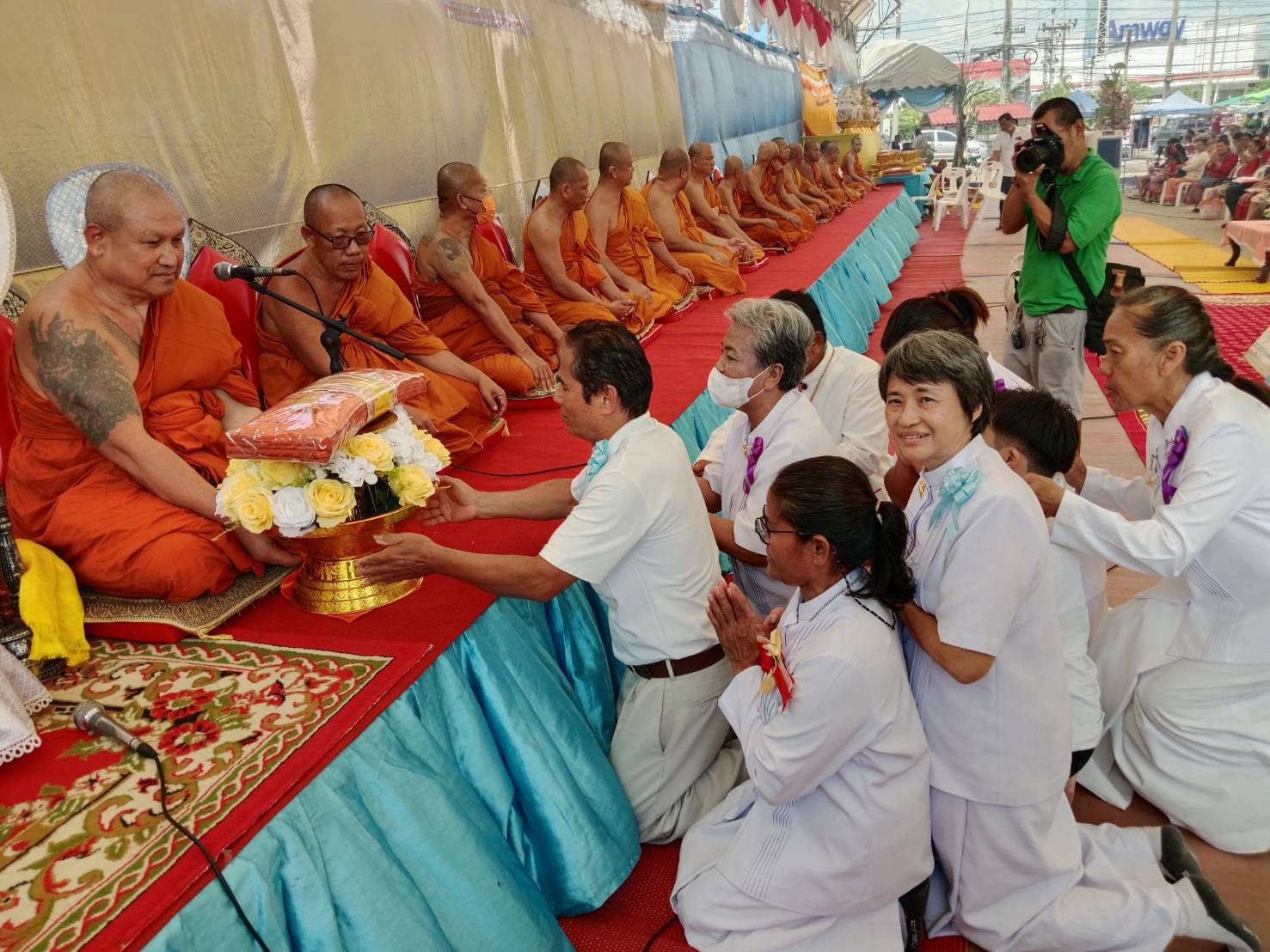 ภาพร่วมพิธีกรรมวัดจันทาราม