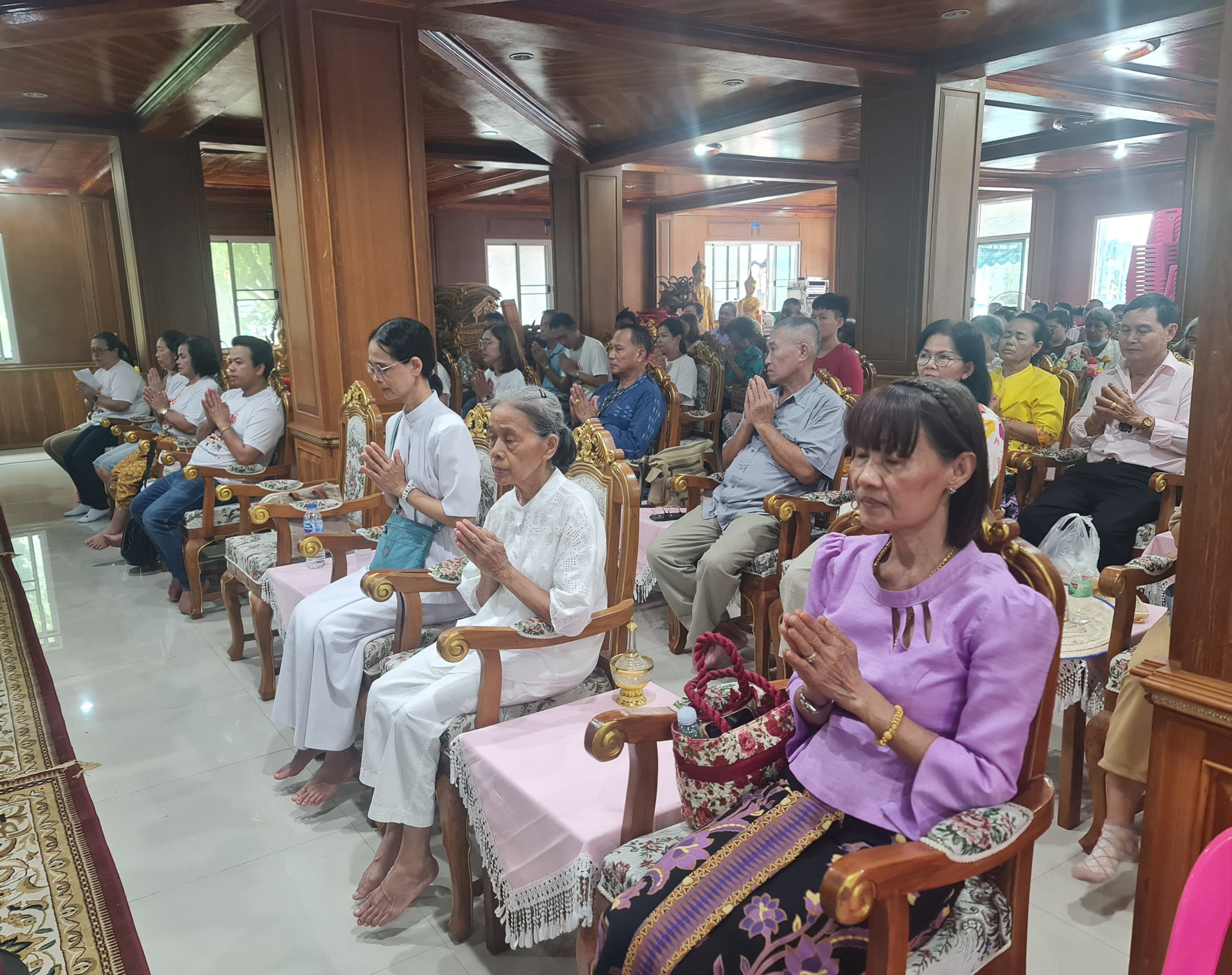 ภาพร่วมพิธีกรรมวัดเขากูบอินทาราม