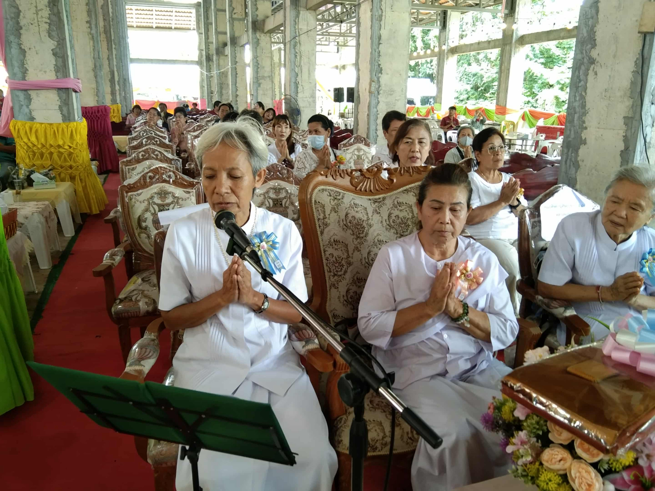 ภาพกล่าวคำถวายกฐินวัดหนองกระทุ่ม