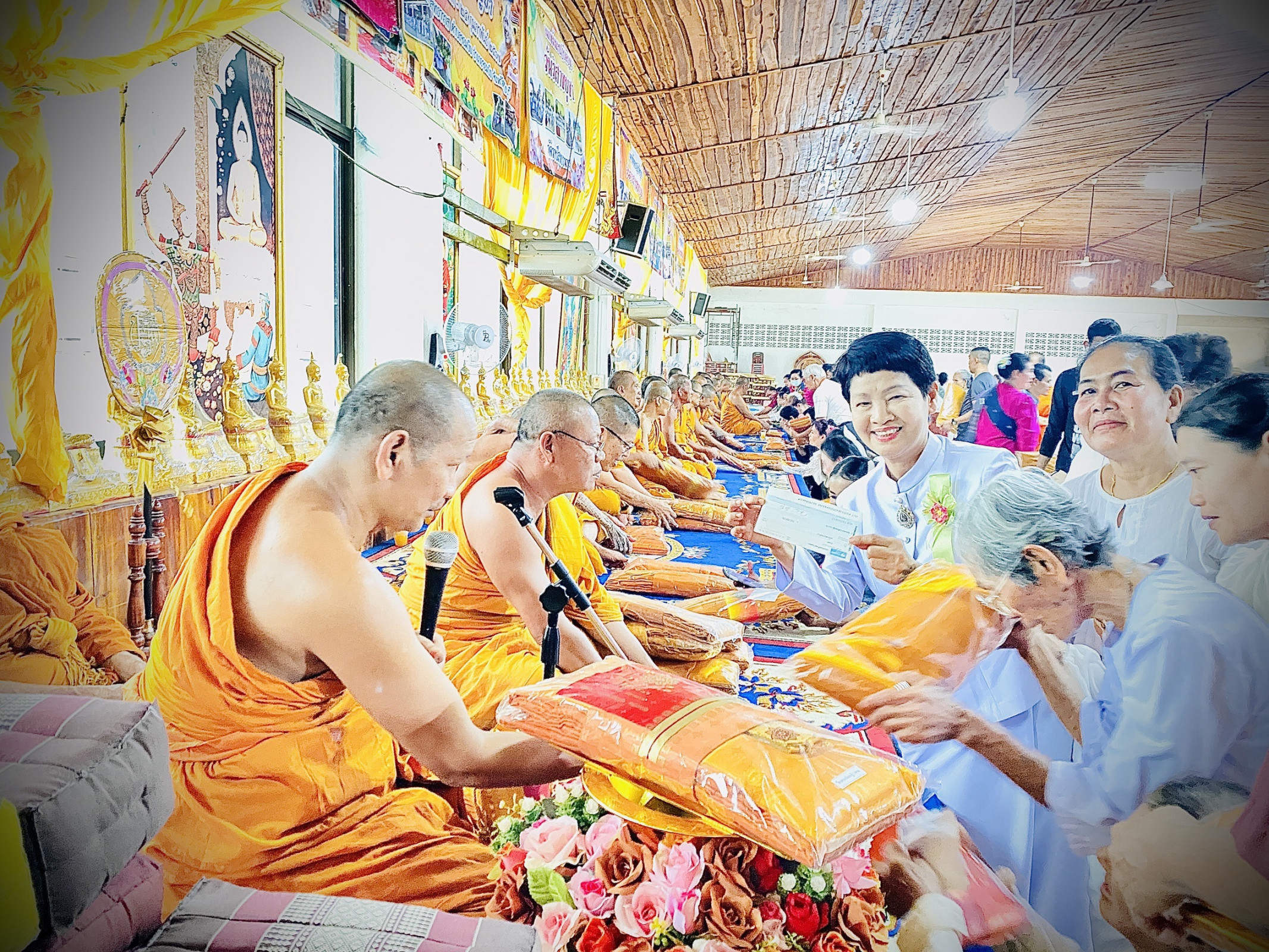 ภาพร่วมพิธีกรรมวัดวาปีสุทธาวาส