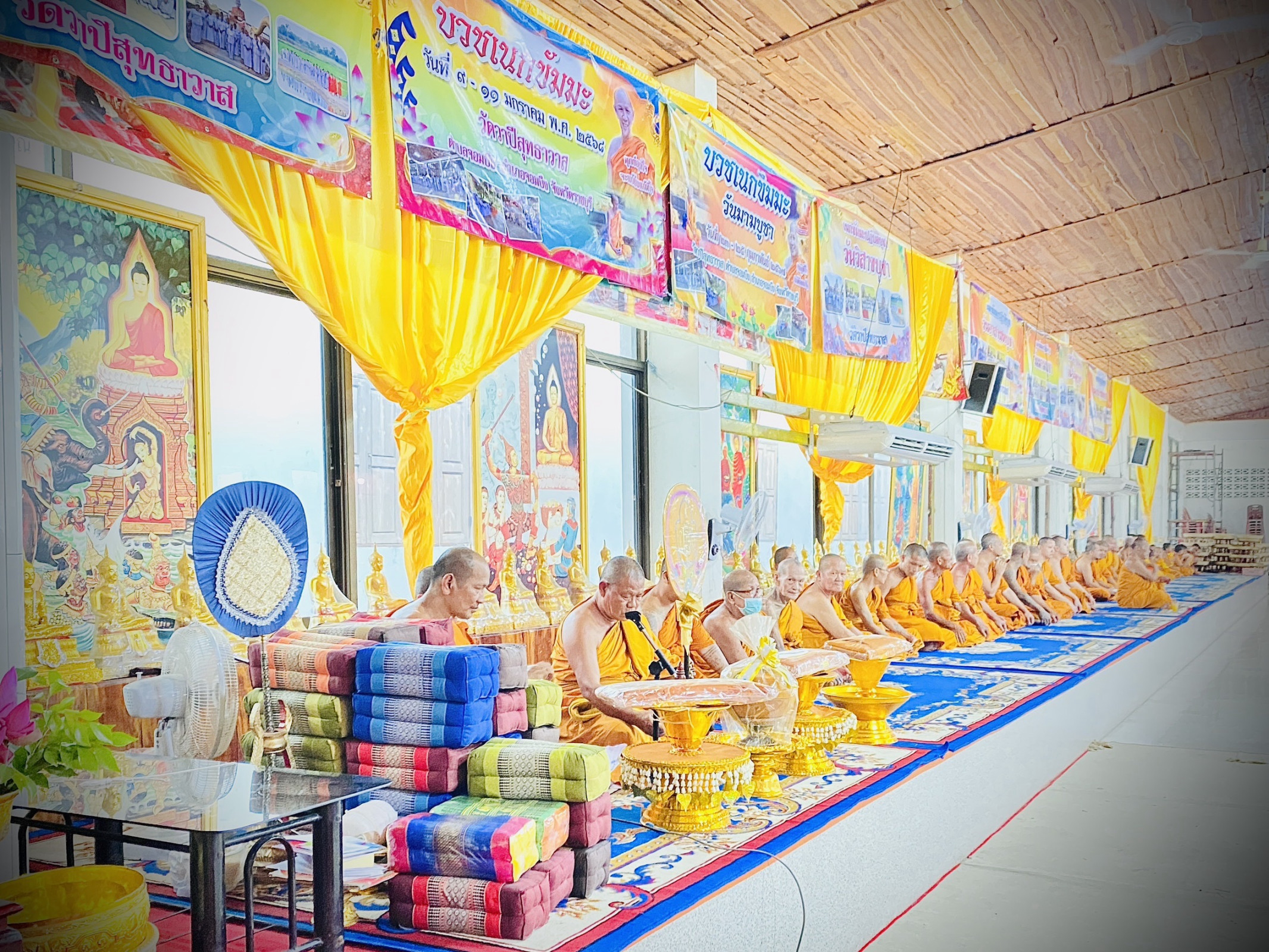 ภาพร่วมพิธีกรรมวัดวาปีสุทธาวาส