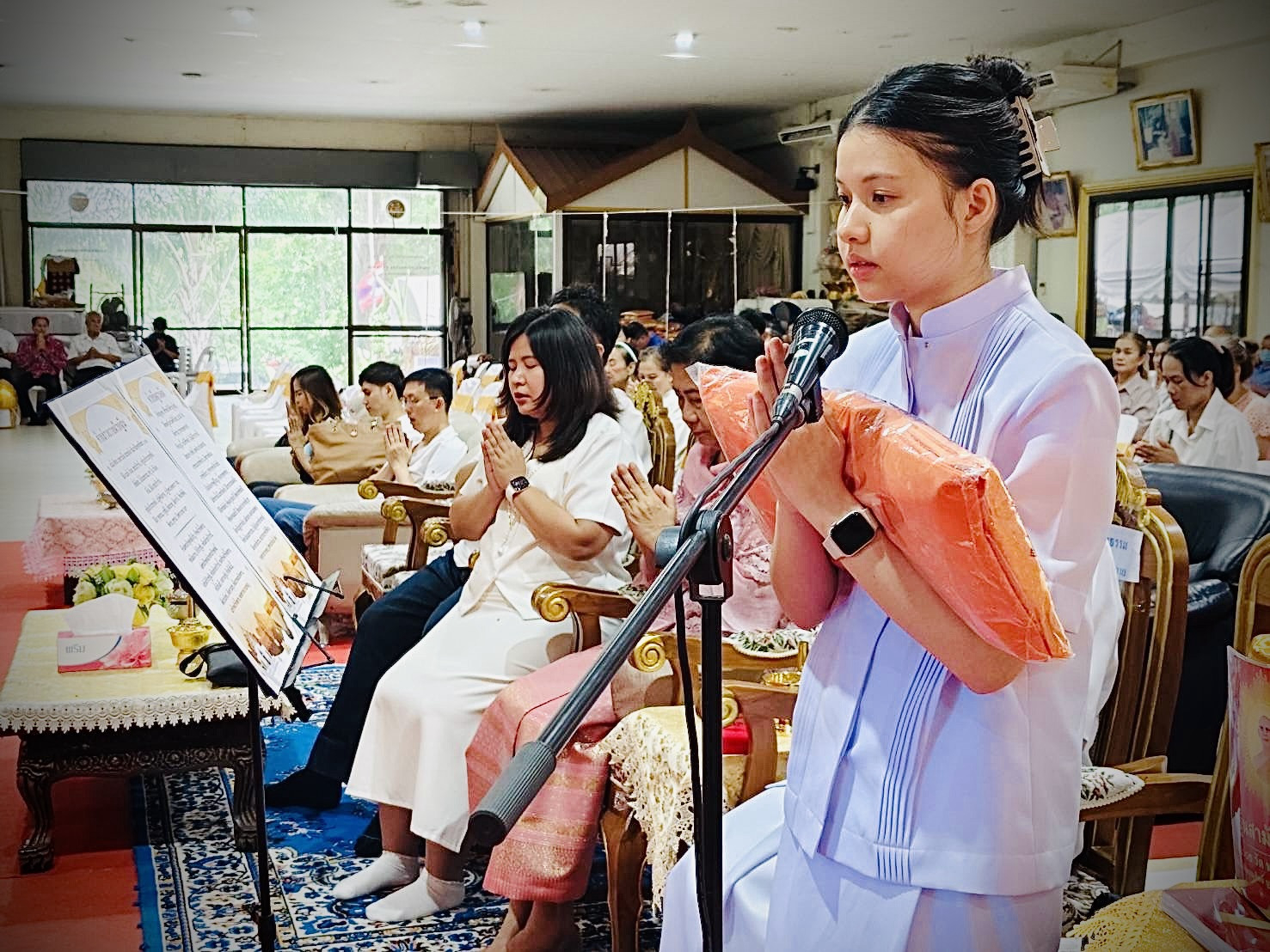 ภาพกล่าวคำถวายกฐินวัดพรหมธรรมนิมิต