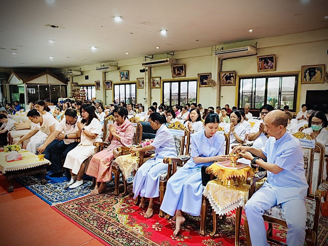 ภาพร่วมพิธีกรรมวัดพรหมธรรมนิมิต