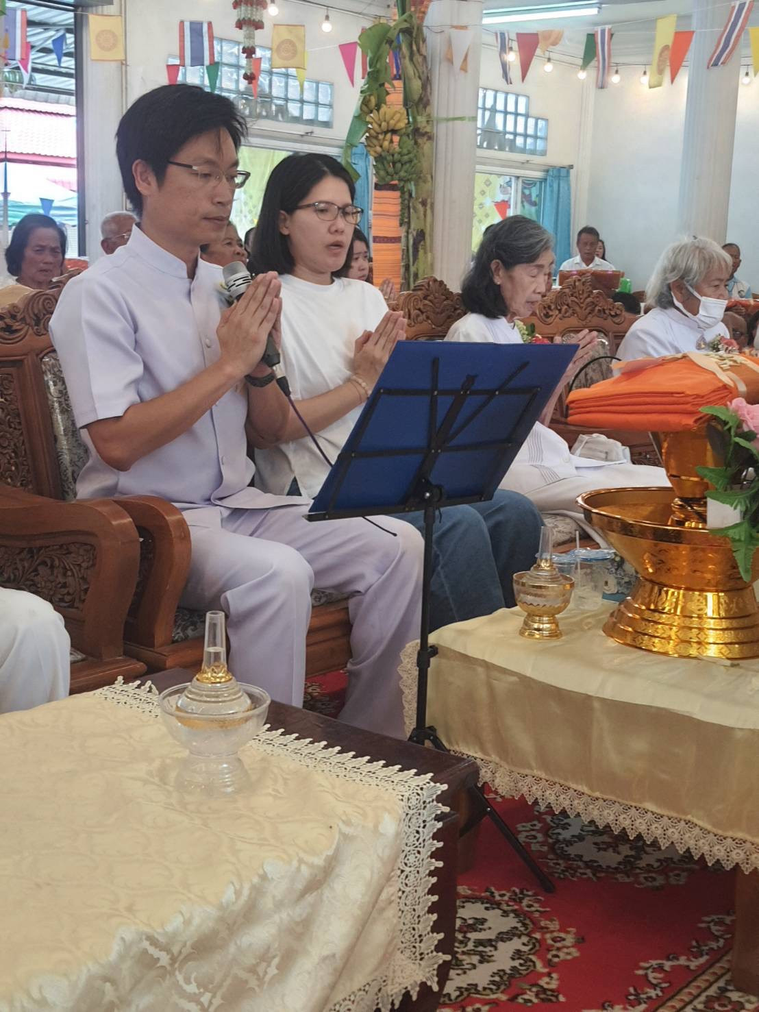 ภาพกล่าวคำถวายกฐินวัดเขาแหลม