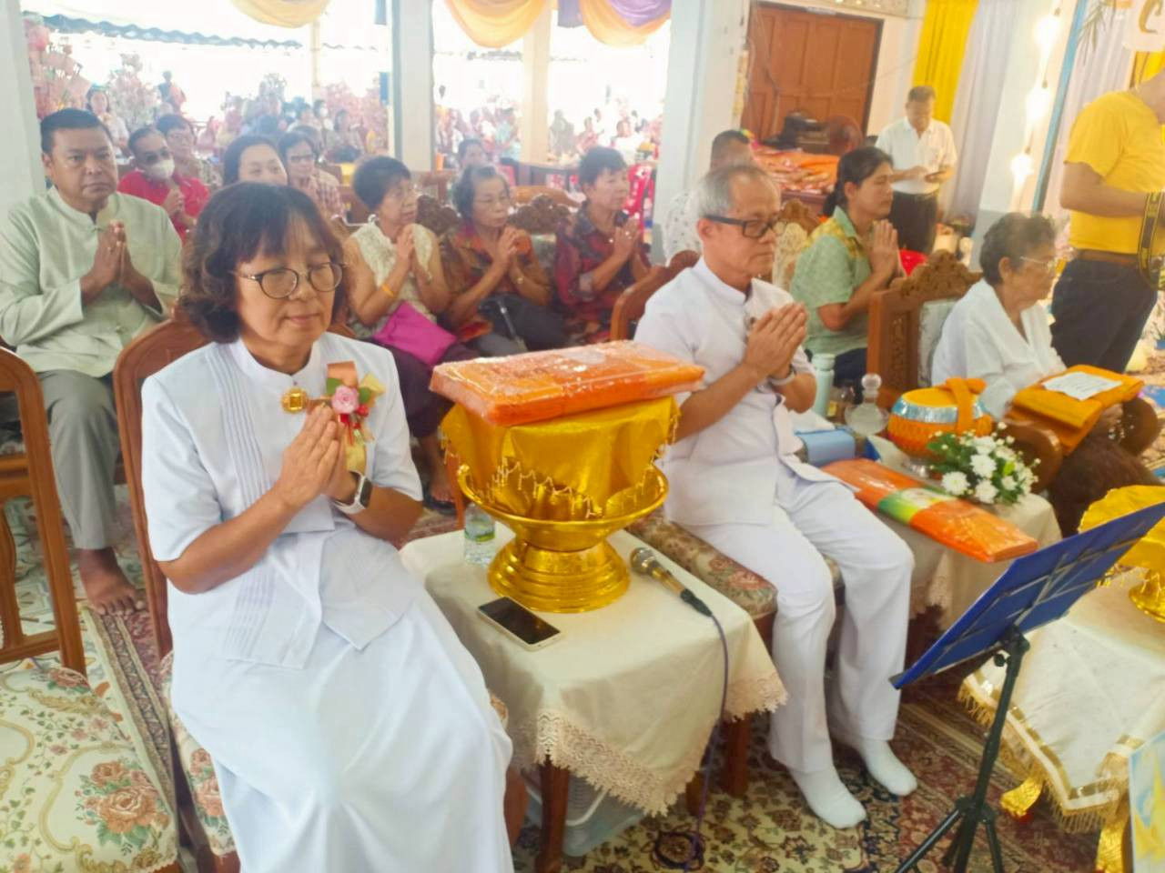 ภาพร่วมพิธีกรรมวัดโรงธรรม