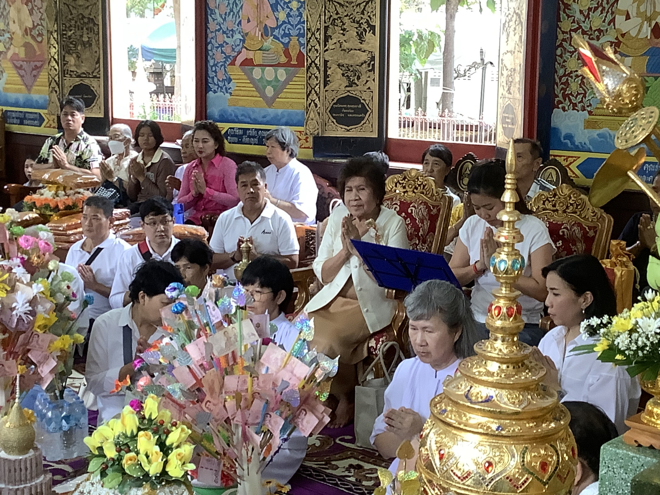 ภาพกล่าวคำถวายกฐินวัดบางนางลี่ใหญ่