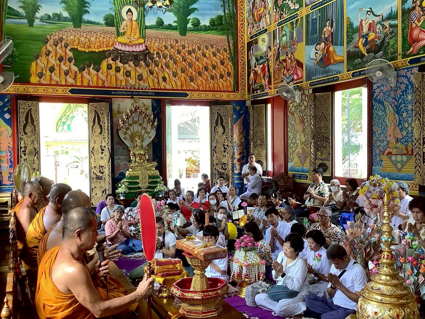 ภาพร่วมพิธีกรรมวัดบางนางลี่ใหญ่