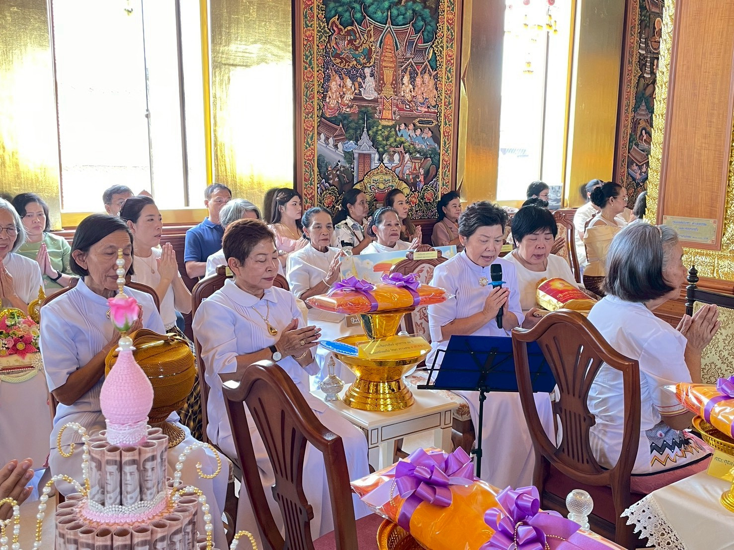 ภาพกล่าวคำถวายกฐินวัดสวนแก้วอุทยาน