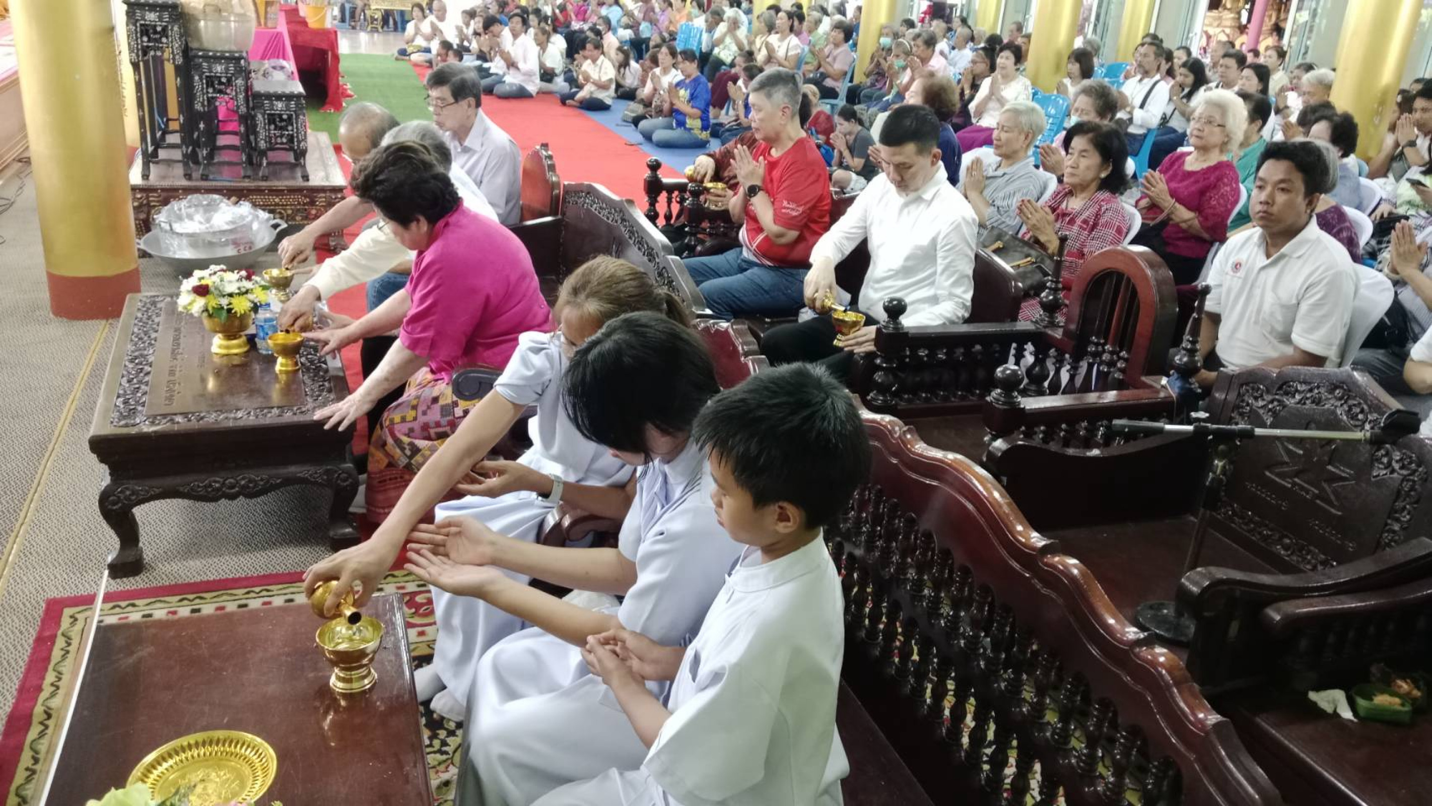ภาพร่วมพิธีกรรมวัดปัจจันตาราม