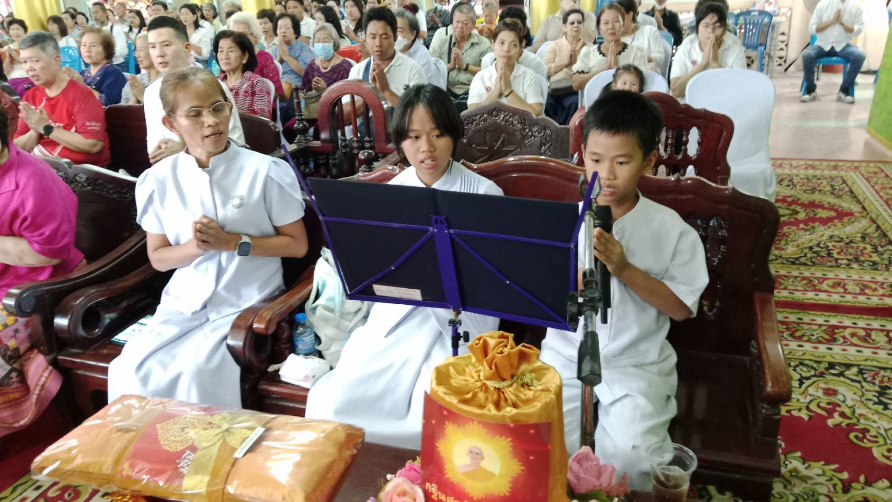 ภาพร่วมพิธีกรรมวัดปัจจันตาราม