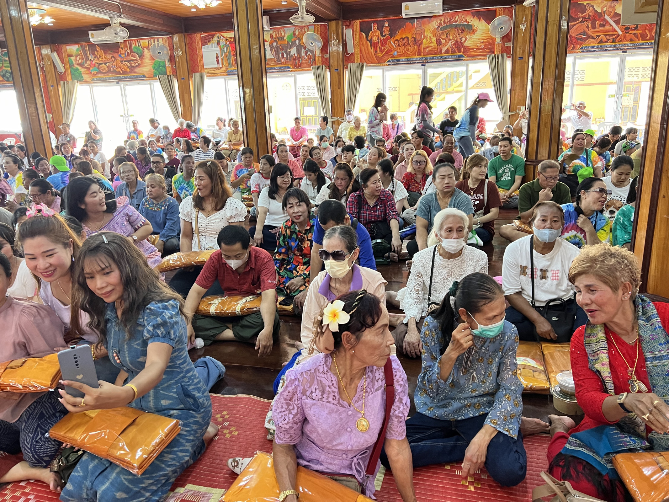 ภาพร่วมพิธีกรรมวัดศรีสุทธาราม