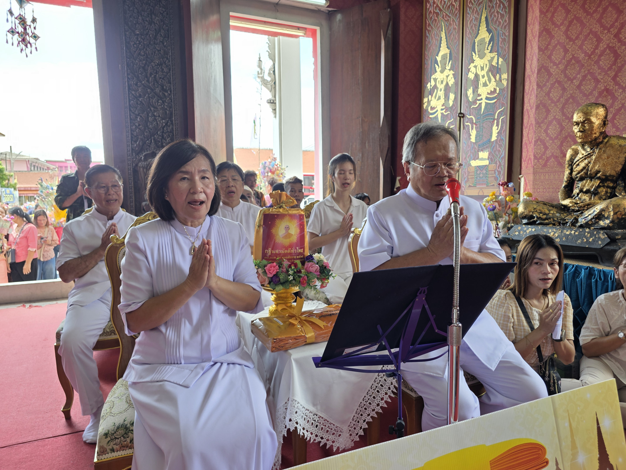 ภาพกล่าวคำถวายกฐินวัดศรีสำราญราษฎร์บำรุง