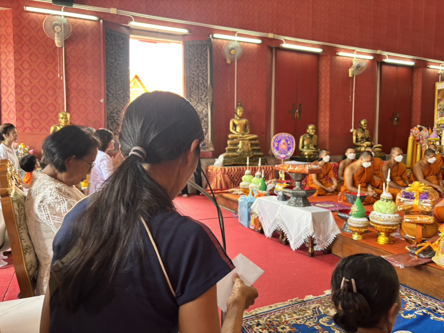 ภาพร่วมพิธีกรรมวัดศรีสำราญราษฎร์บำรุง