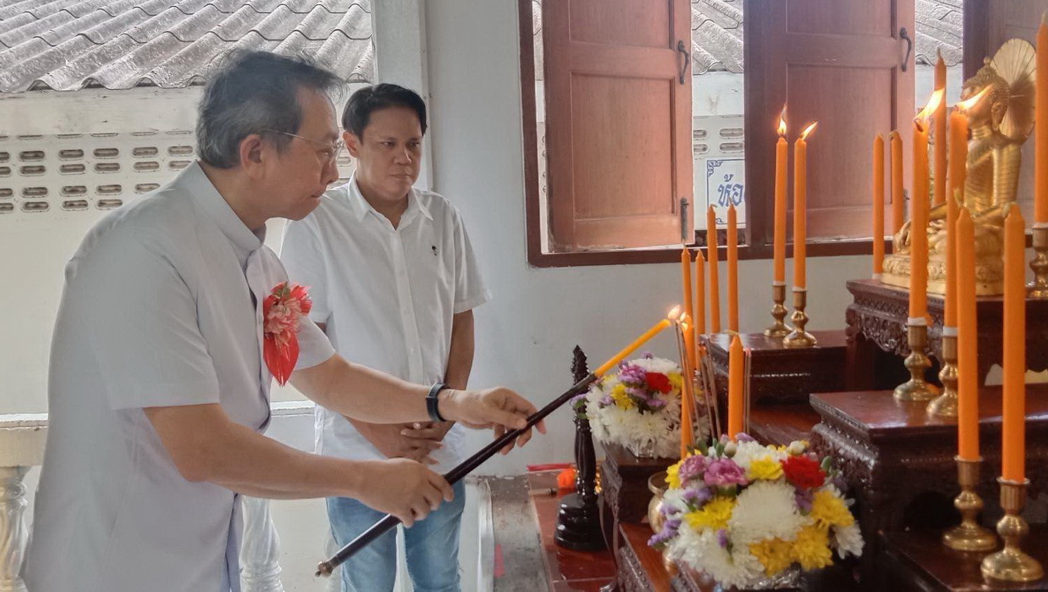 ภาพร่วมพิธีกรรมวัดศรีวนาราม