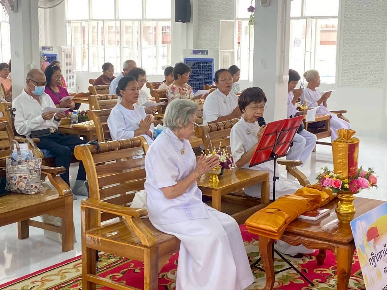 ภาพกล่าวคำถวายกฐินวัดห้วยเจริญ