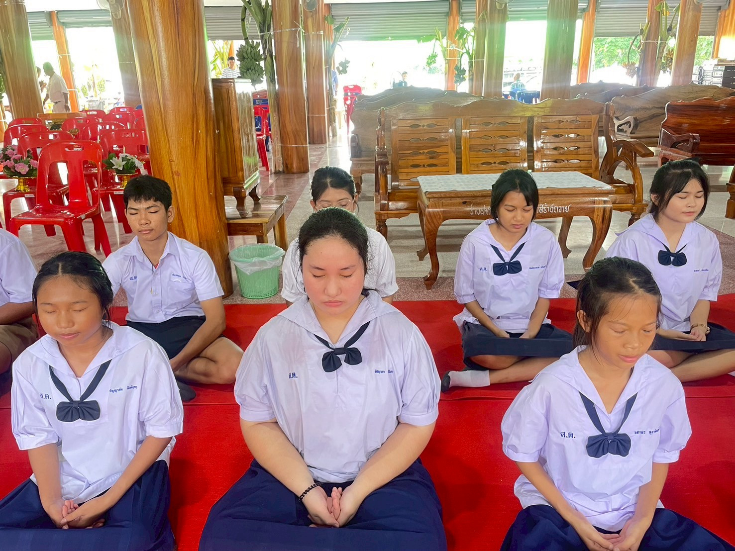 ภาพร่วมพิธีกรรมวัดสระเตย