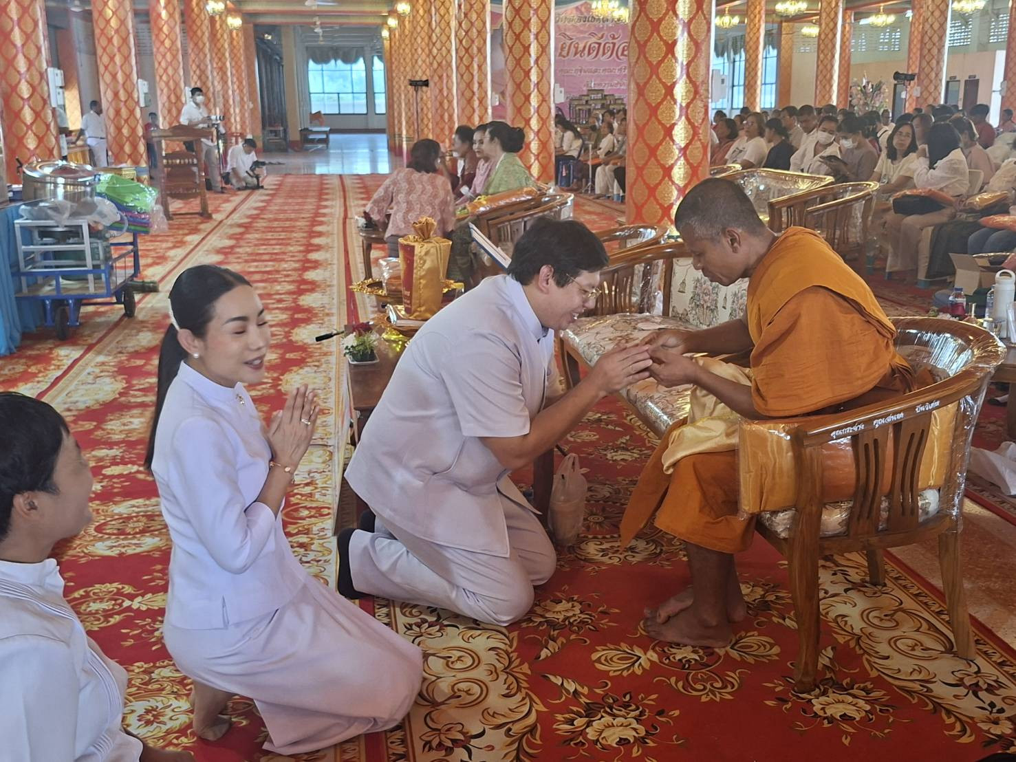 ภาพร่วมพิธีกรรมวัดสองเขตสามัคคี(ลาดตาล)