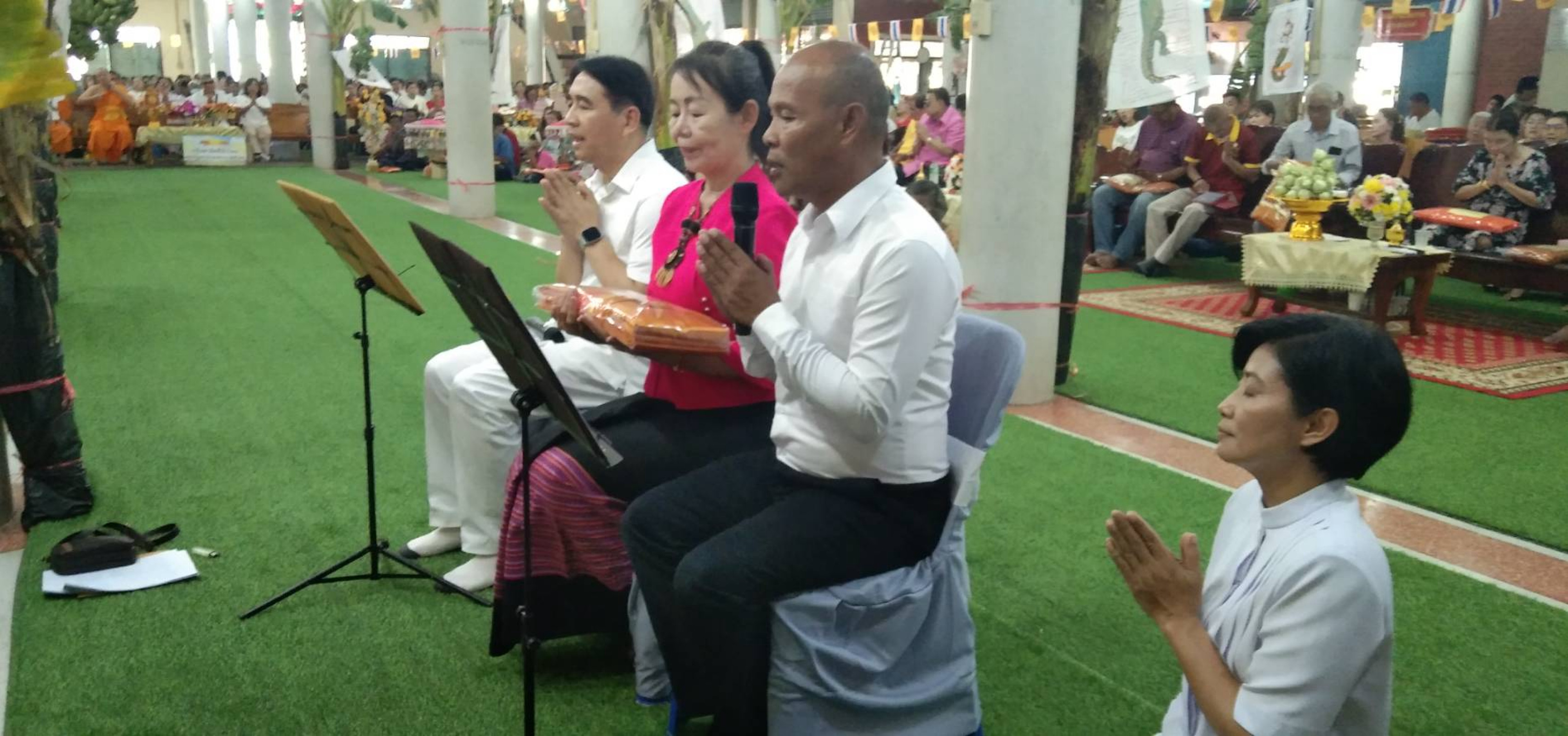 ภาพกล่าวคำถวายกฐินวัดใหม่พิบูลย์ผล