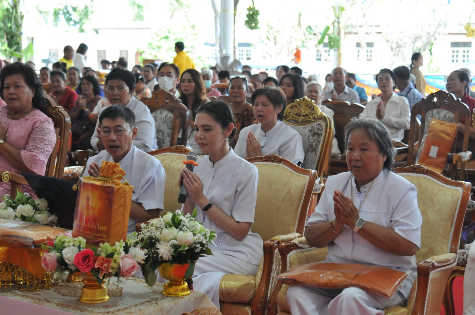 ภาพกล่าวคำถวายกฐินวัดทุ่งกระเจ็ด