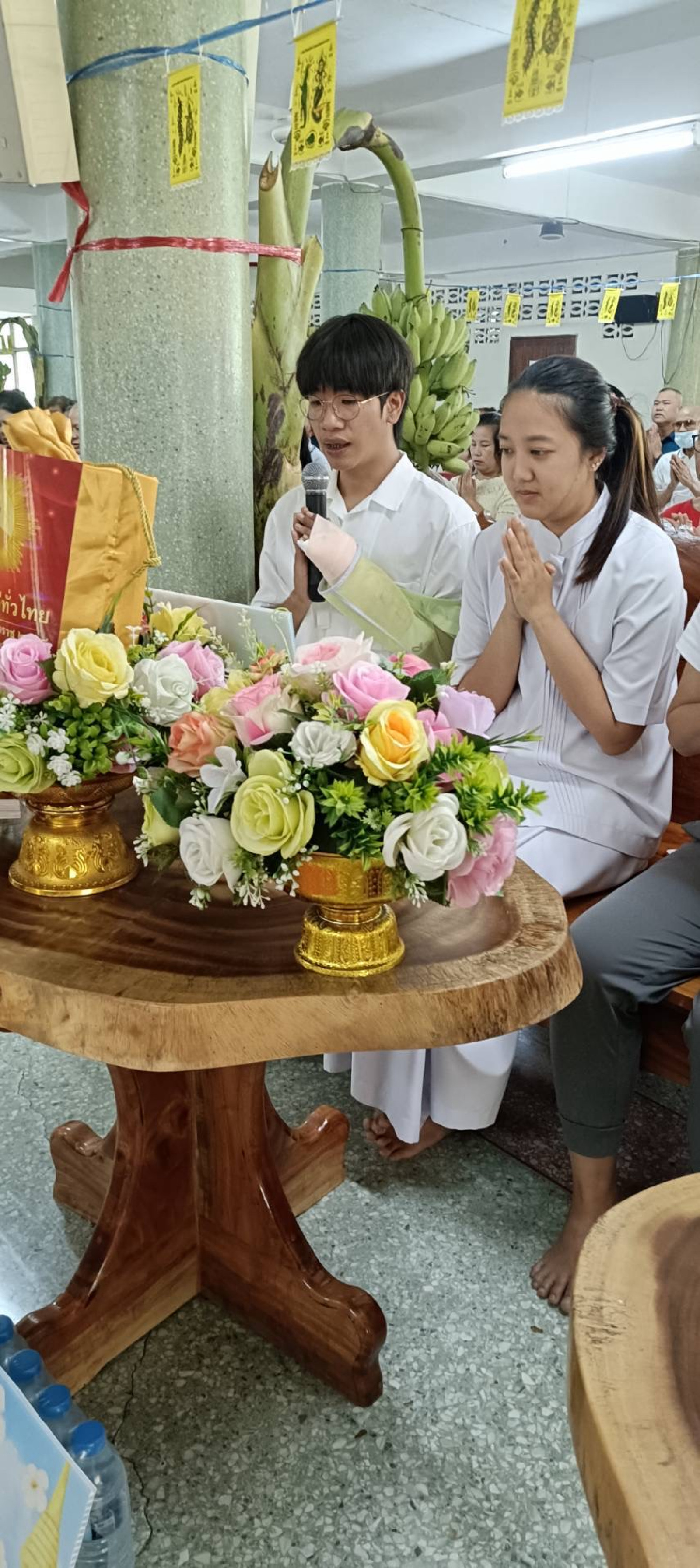 ภาพกล่าวคำถวายกฐินวัดกองเงินเชตะวัน