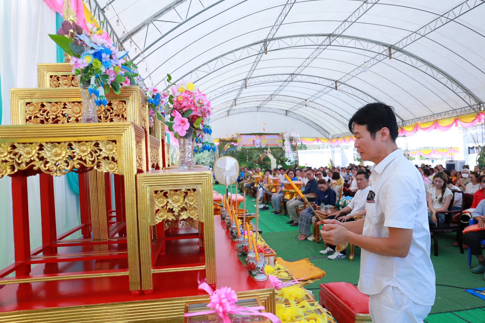 ภาพร่วมพิธีกรรมวัดบ่อสำราญ