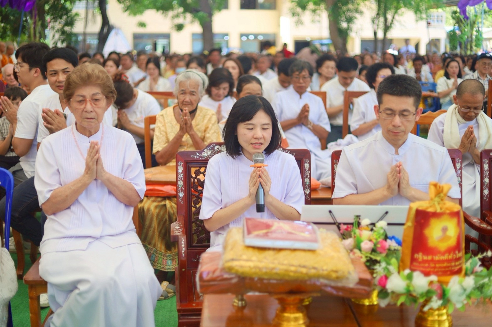 ภาพกล่าวคำถวายกฐินวัดบัลลังก์