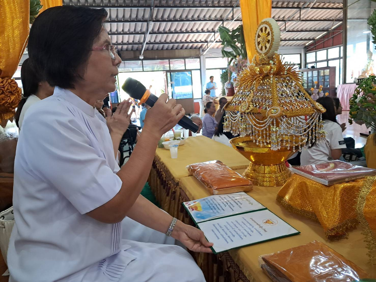 ภาพกล่าวคำถวายกฐินวัดดอนกระเบื้อง