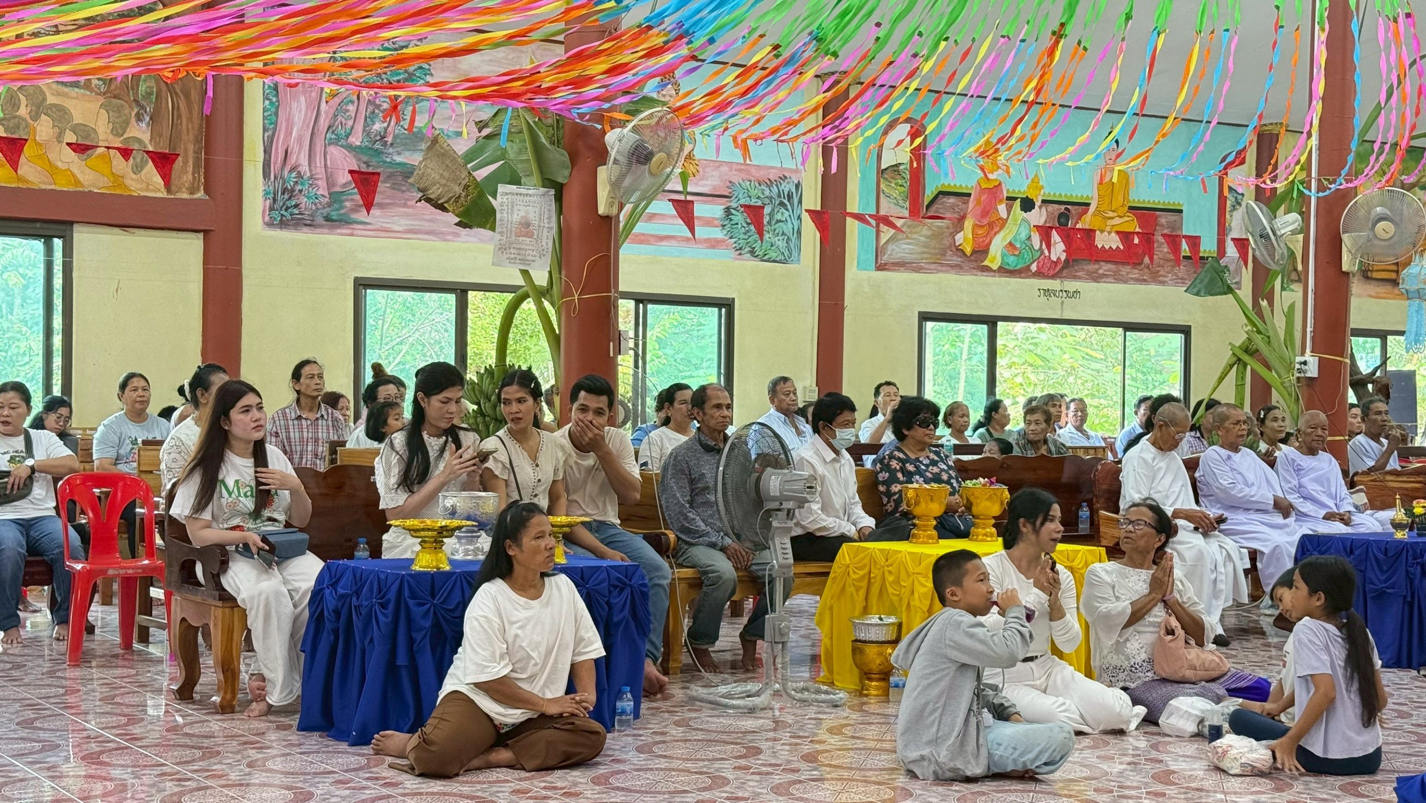 ภาพร่วมพิธีกรรมที่พักสงฆ์สันติธรรมคีรี
