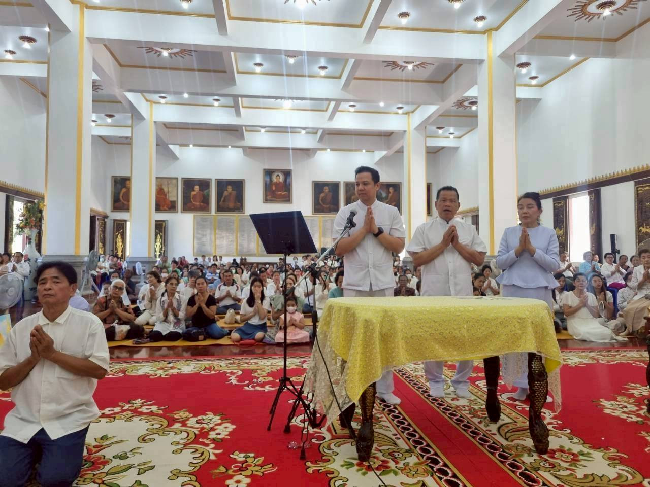 ภาพกล่าวคำถวายกฐินวัดป่าคลองกุ้ง