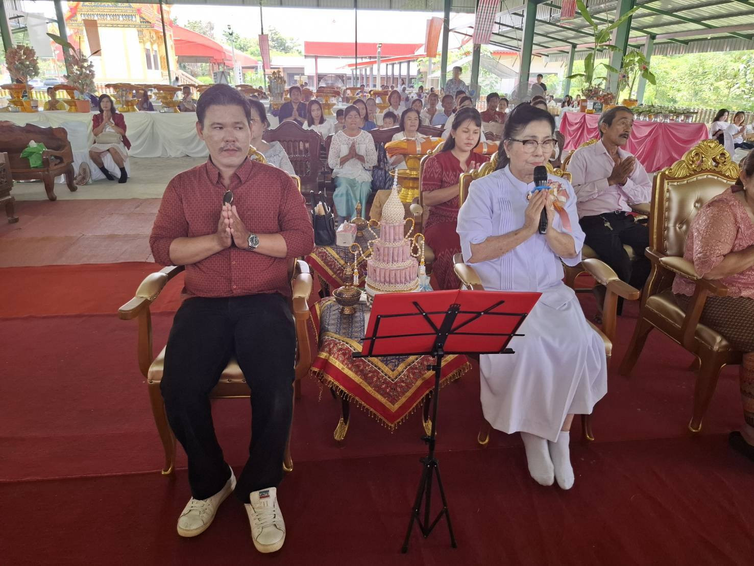 ภาพกล่าวคำถวายกฐินวัดเสม็ดใต้