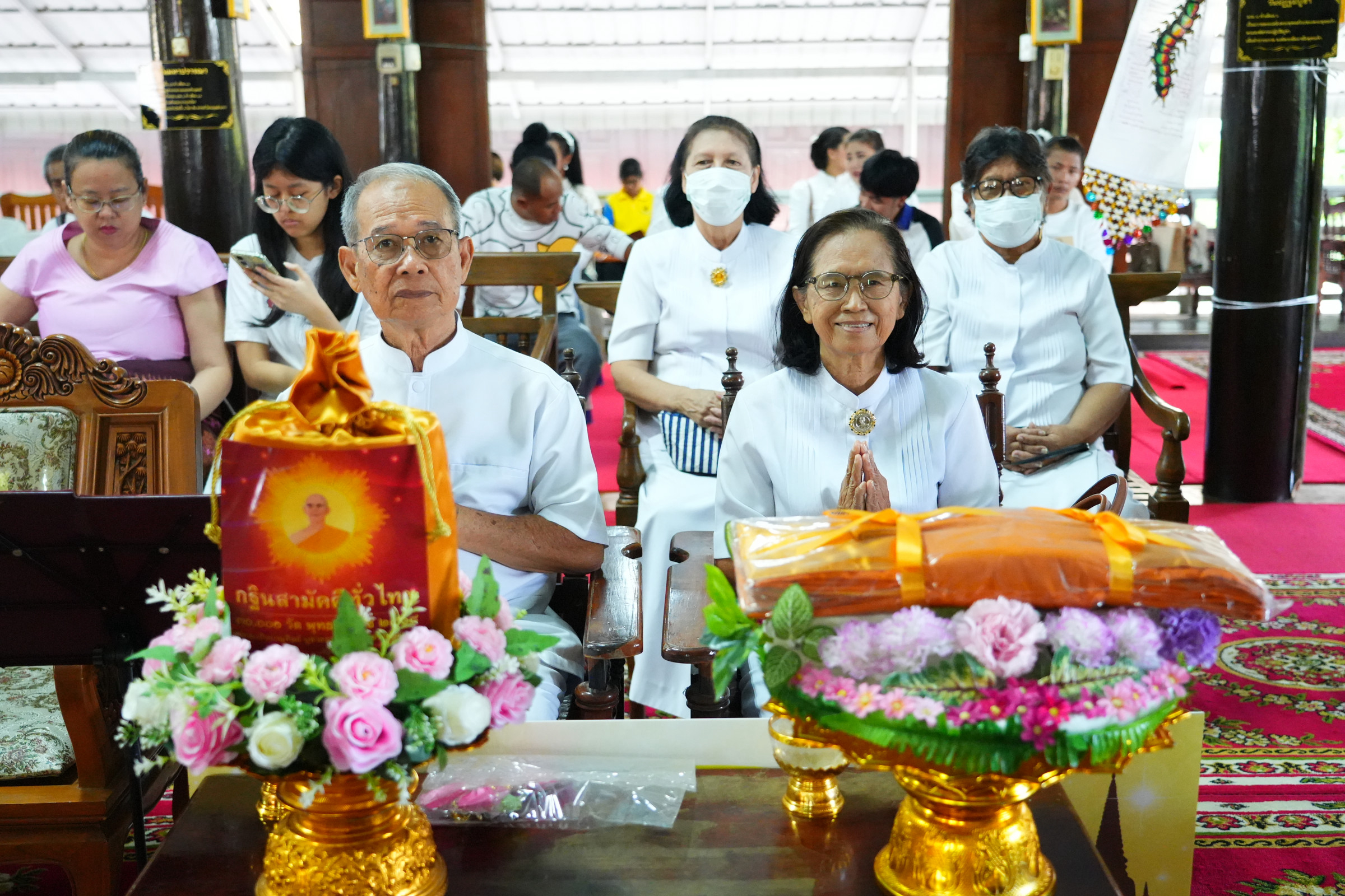 ภาพร่วมพิธีกรรมวัดโพธาราม