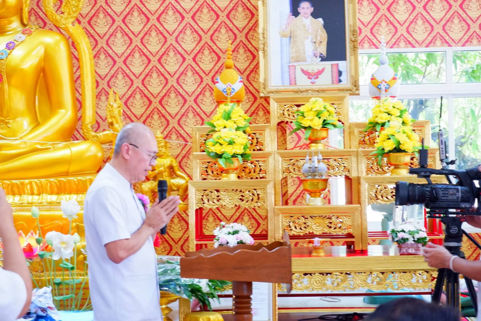 ภาพกล่าวคำถวายกฐินวัดสัมปทวน