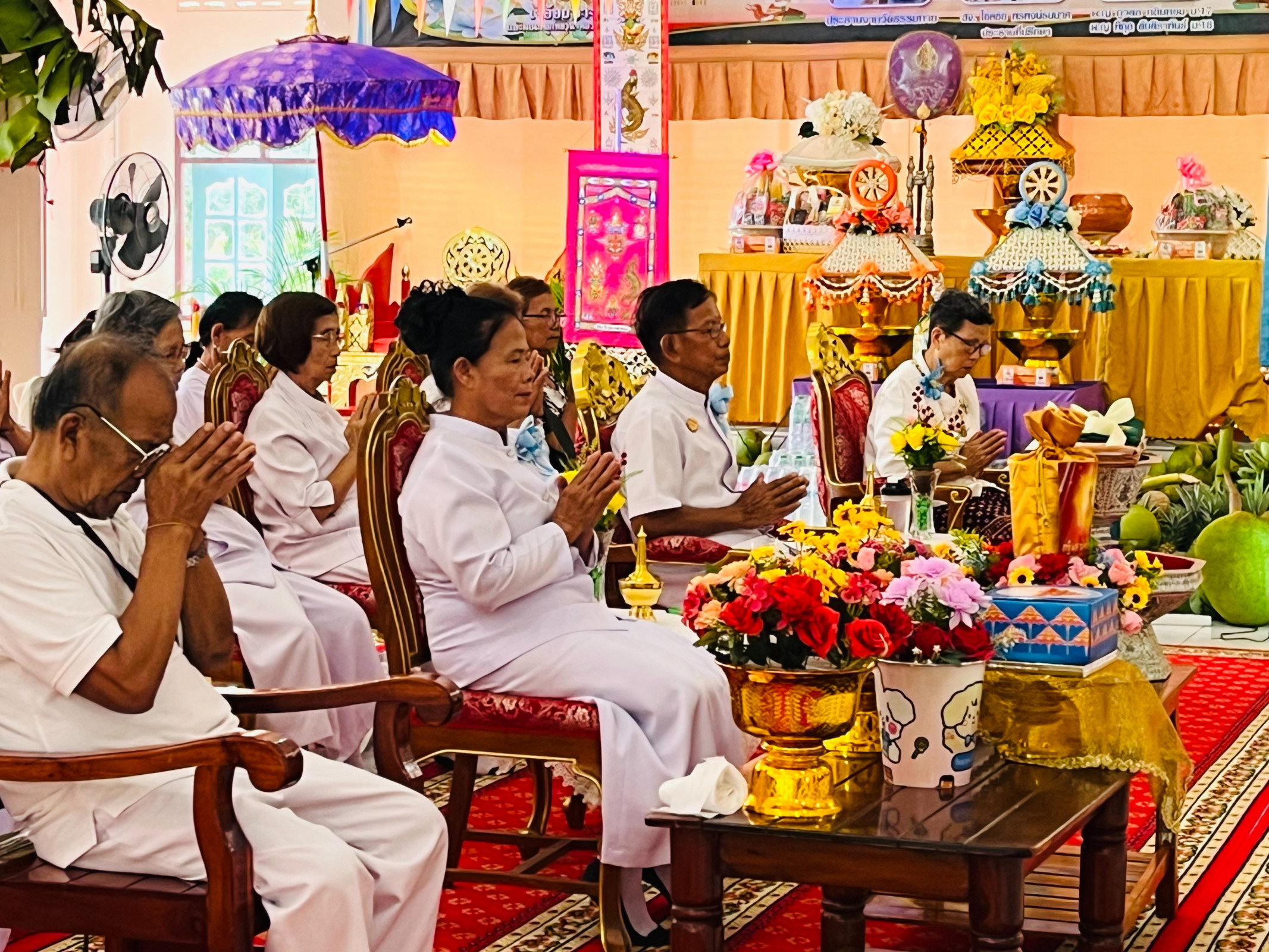 ภาพร่วมพิธีกรรมวัดเทพพนาราม