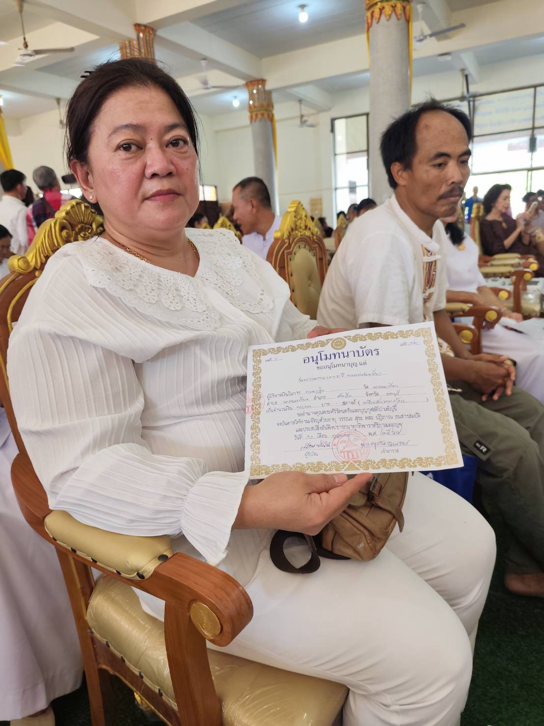 ภาพร่วมพิธีกรรมวัดนาจอมเทียน