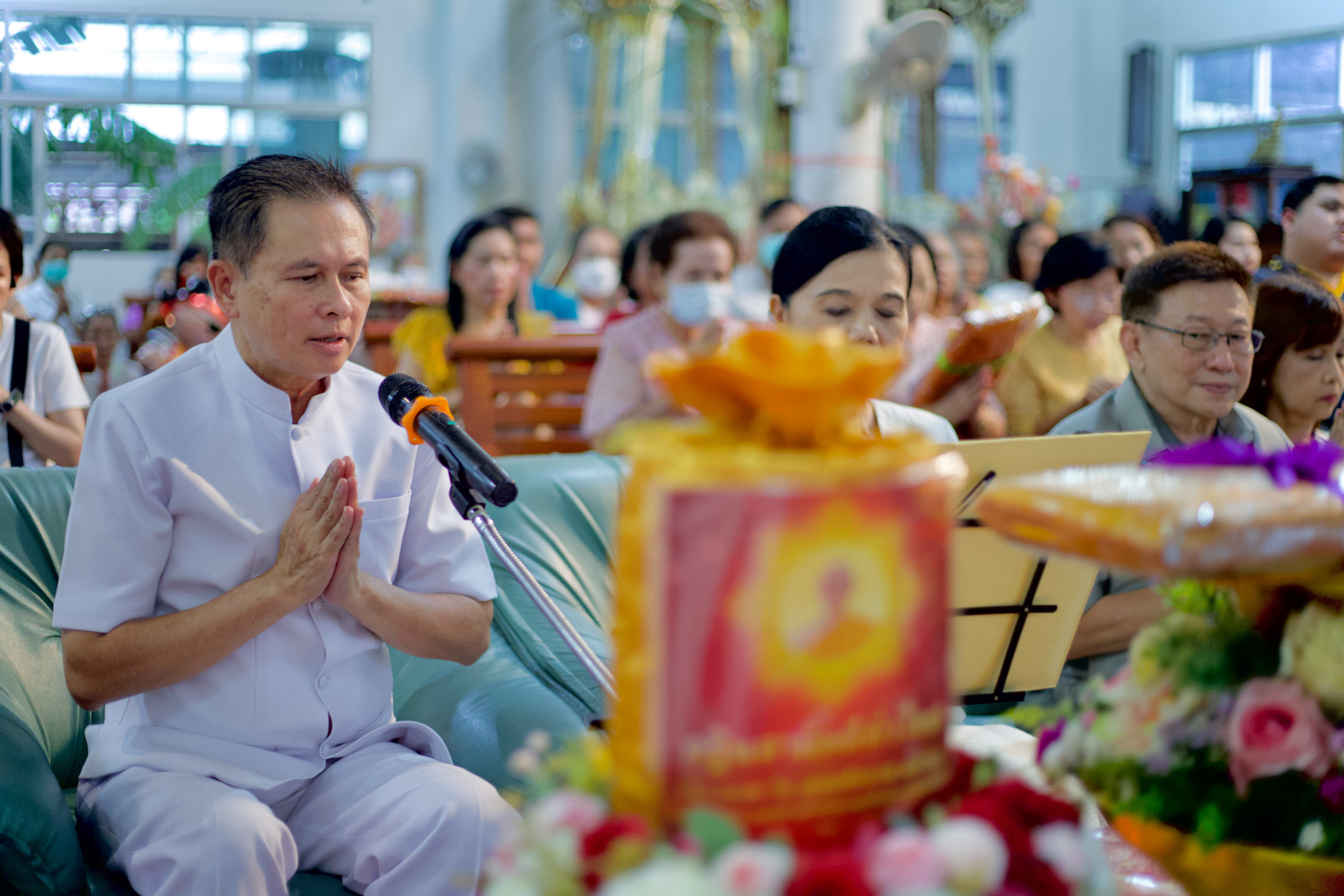 ภาพกล่าวคำถวายกฐินวัดหนองคล้า