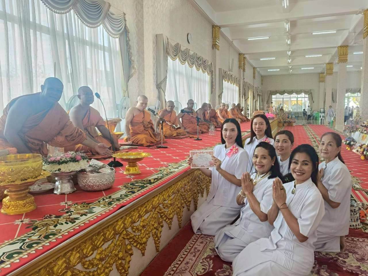 ภาพร่วมพิธีกรรมวัดสามัคคีประชาราม