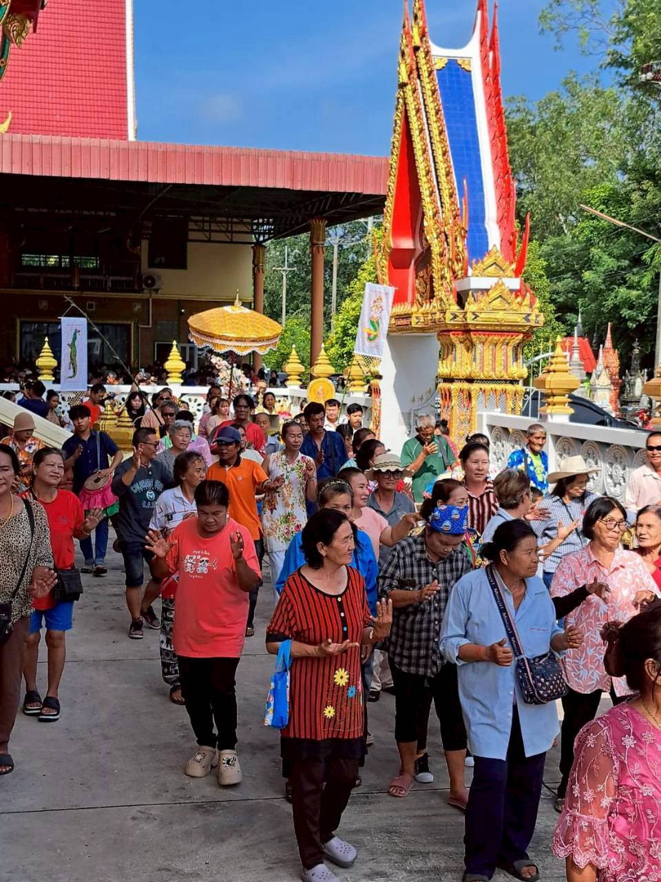 ภาพร่วมพิธีกรรมวัดหนองม่วงเก่า