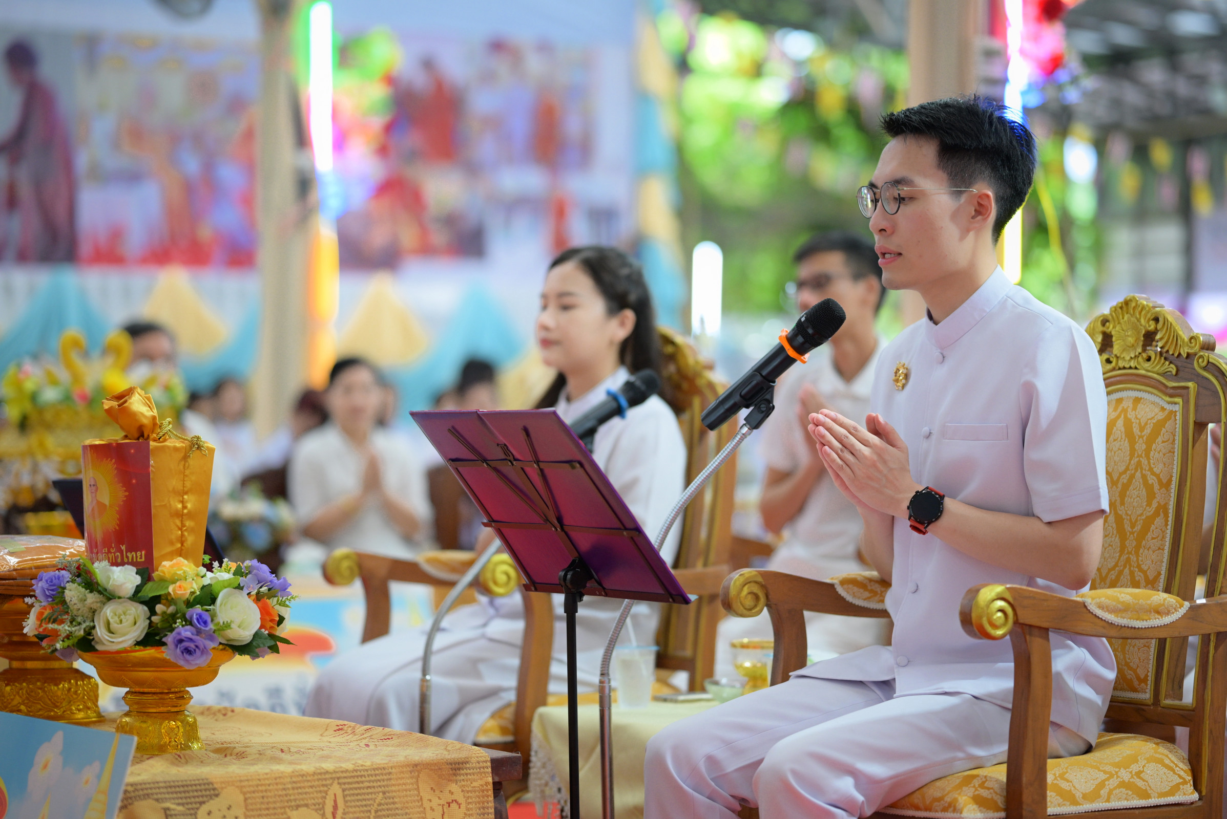 ภาพกล่าวคำถวายกฐินวัดใหม่สำราญ