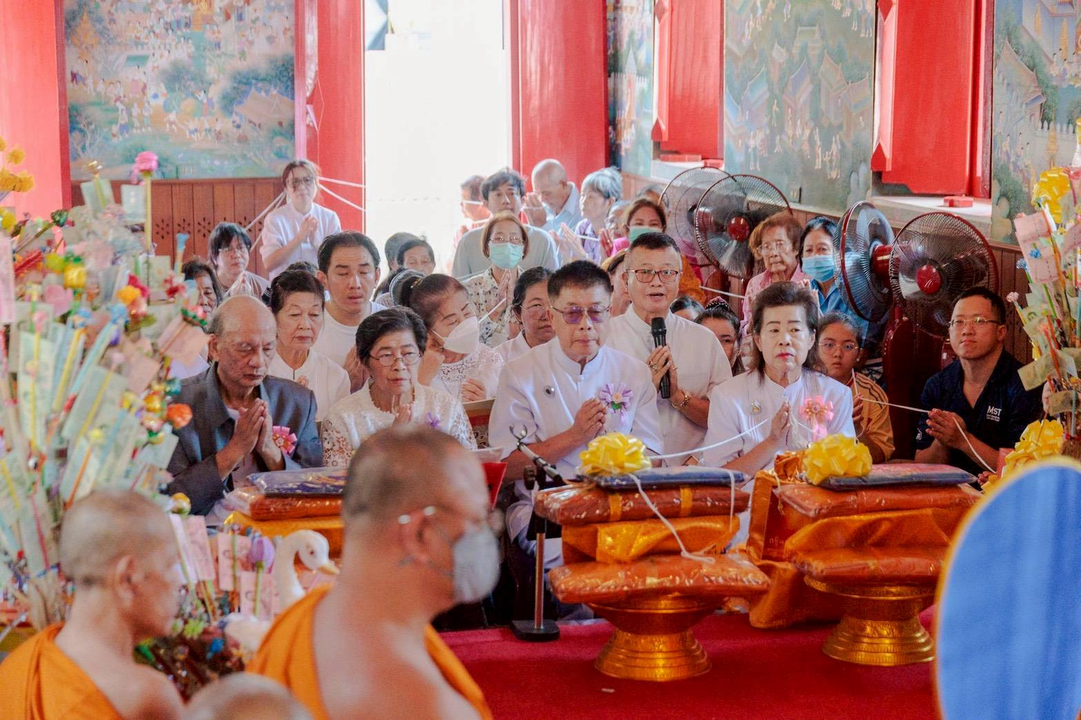 ภาพกล่าวคำถวายกฐินวัดกำแพง